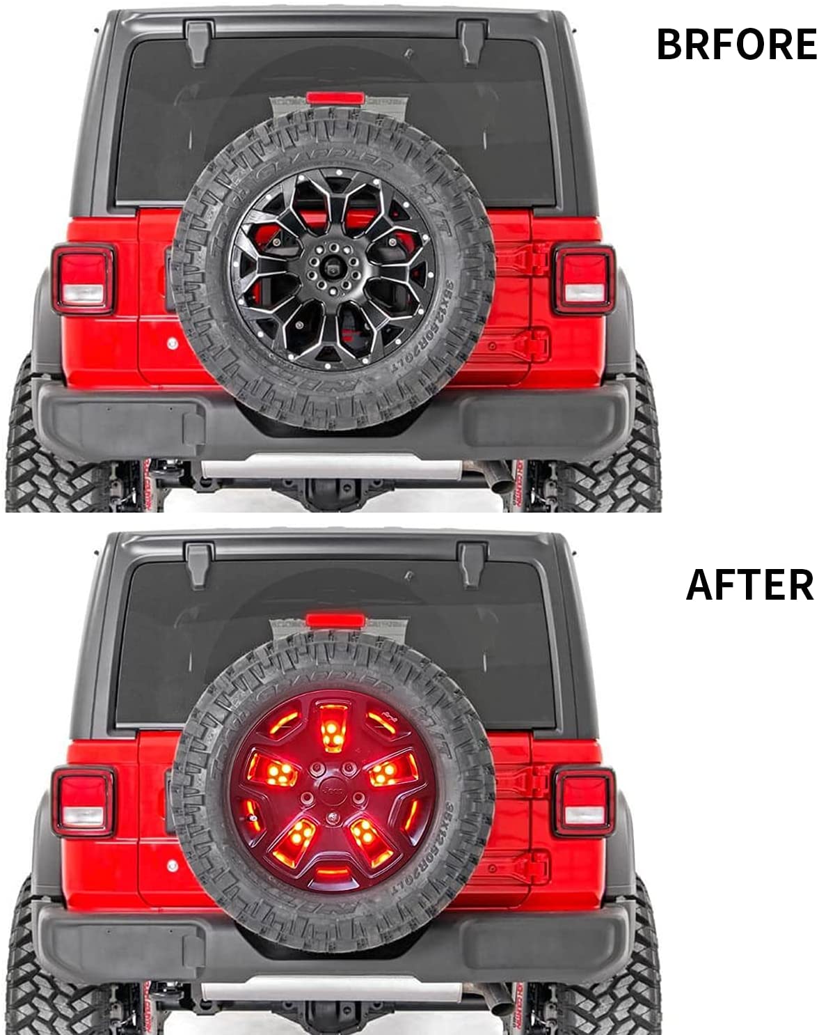 Jeep Spare Tire Brake Light fits 2018-2021 Jeep Wrangler JL