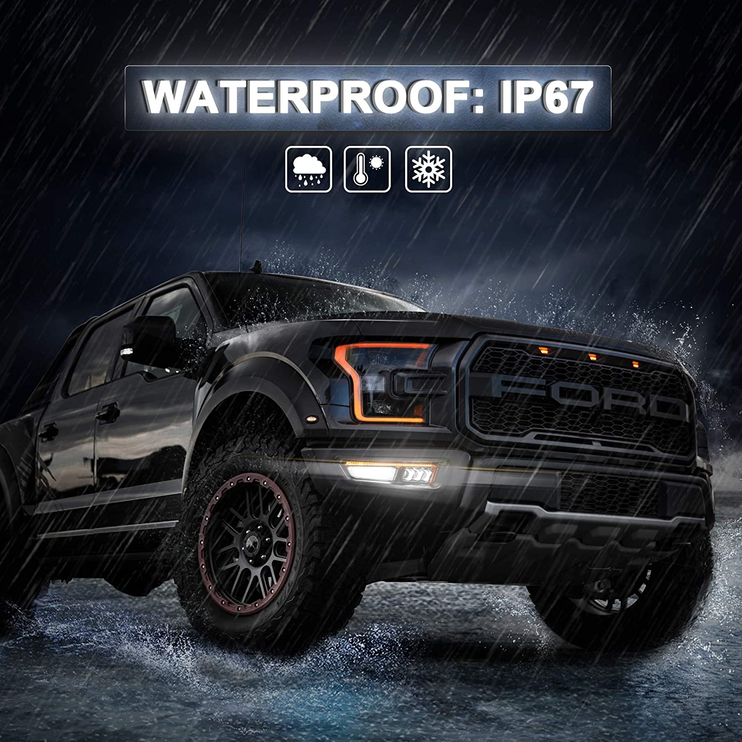 2023 New Upgraded Fog Lights with Gen 2 Ford Raptor 2017 2018 2019 2020 - OHMU