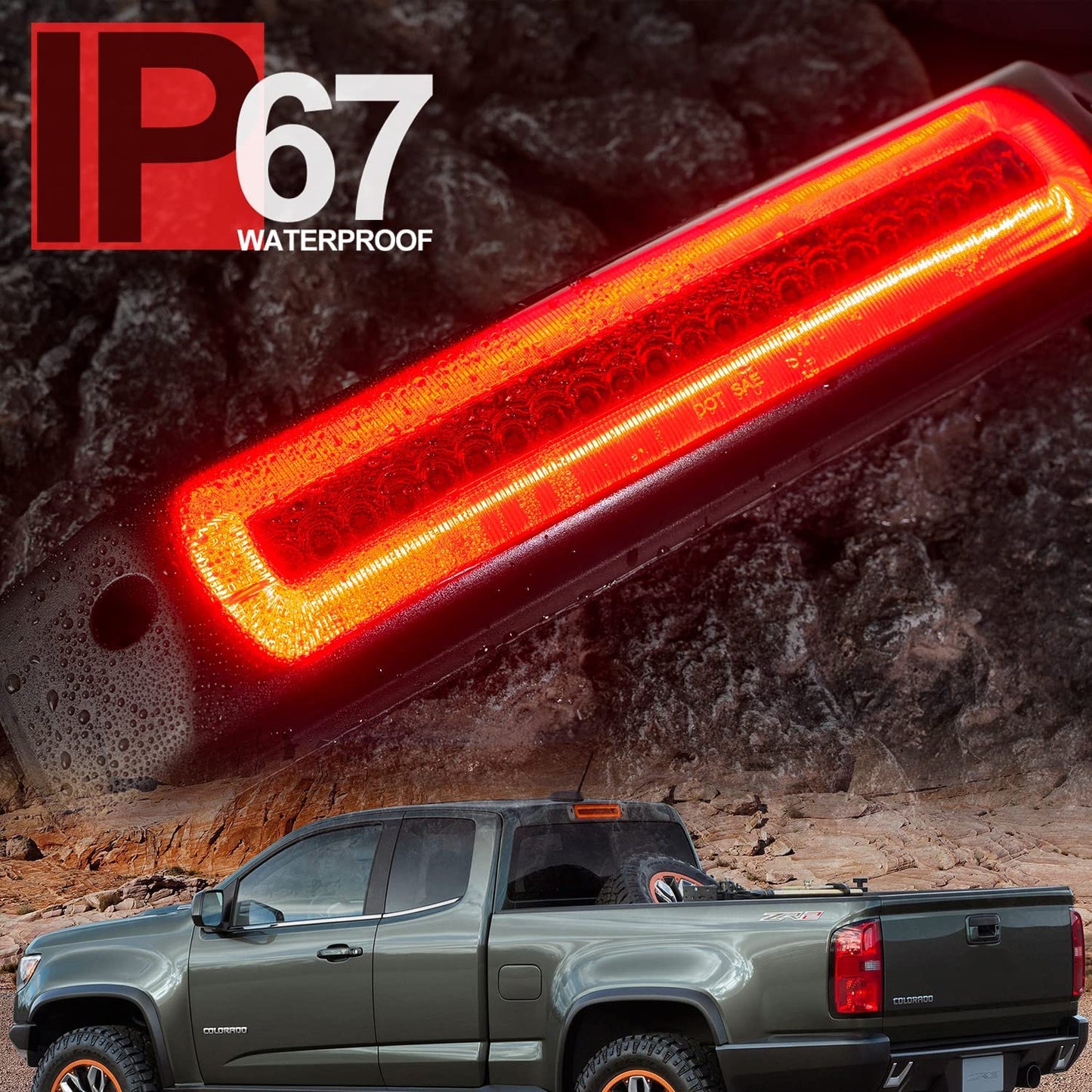 Led Third Brake Light for 2015-2022 Chevy Colorado GMC Canyon - OHMU