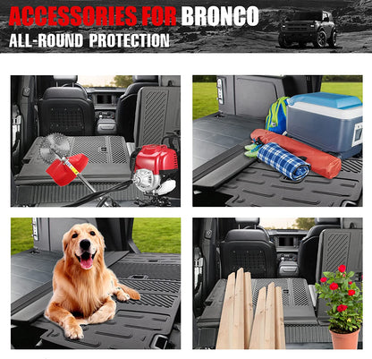 Rear Seat Back Cover Backrest Protector for Ford Bronco 2021 2022 2023 2024 - OHMU