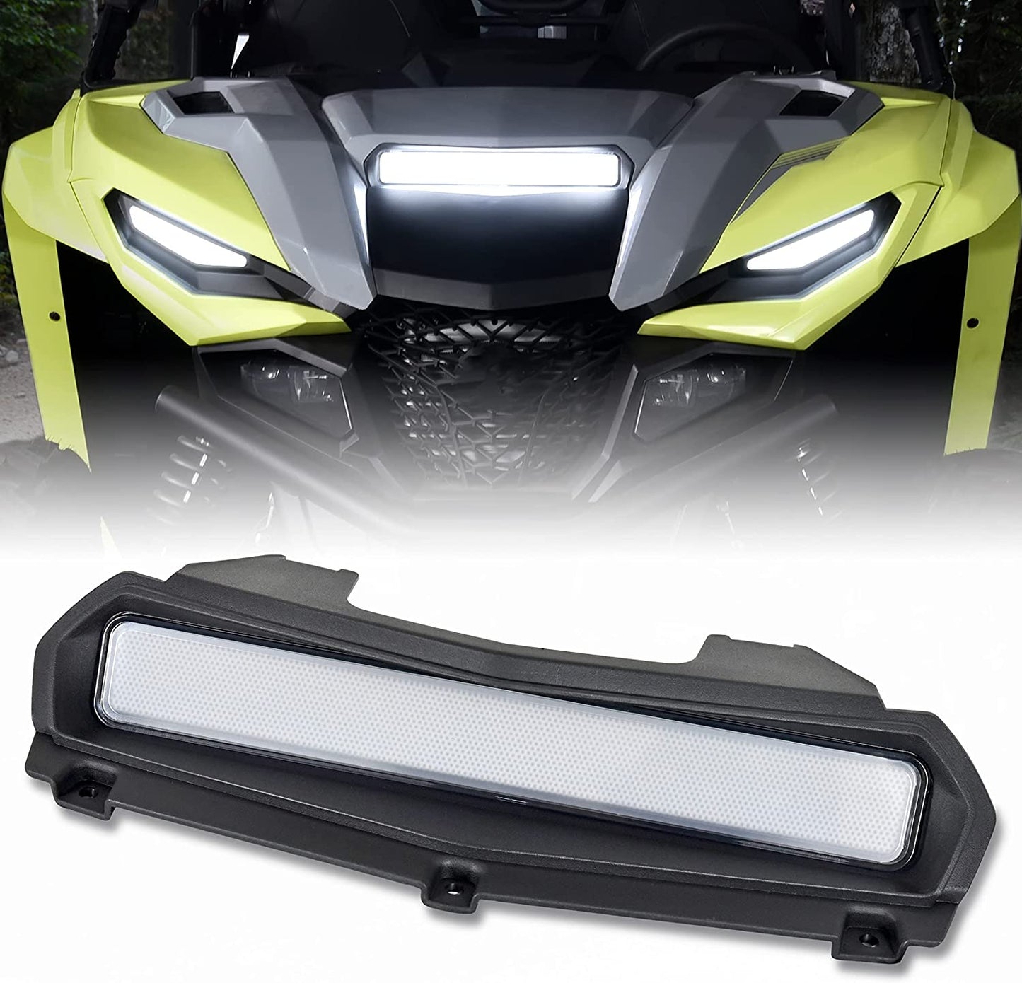 LED Hood Scoop Light with Start Up Animation Light for 2021 2022 2023 Yamaha RMAX 1000