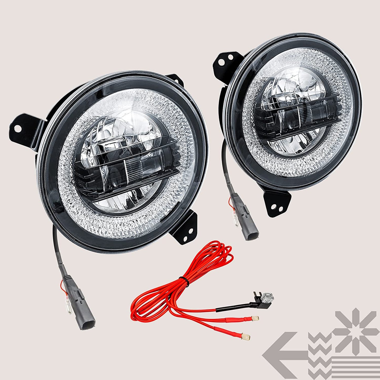 Upgraded 9" Round LED Headlights for Jeep Wrangler JL Gladiator JT 2018-2023 - OHMU