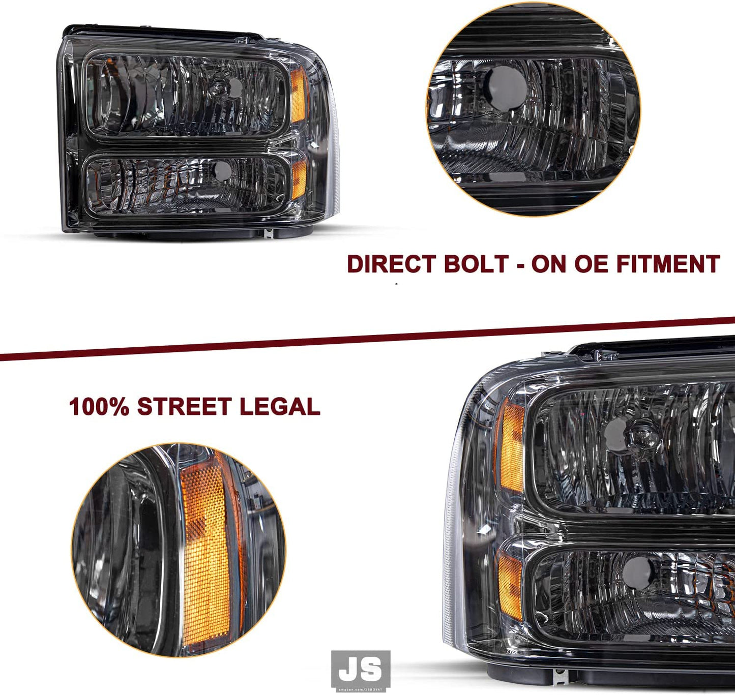 Headlight Assembly with 2005-2007 Ford F250 F350 F450 F550