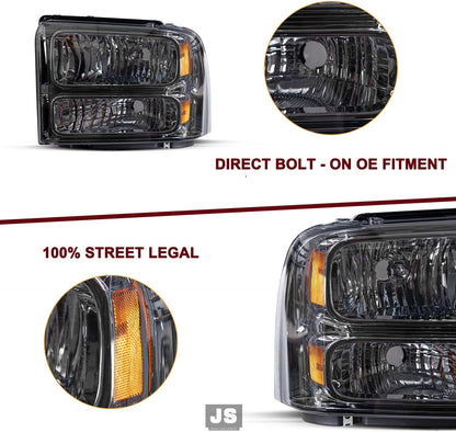Headlight Assembly with 2005-2007 Ford F250 F350 F450 F550 - OHMU
