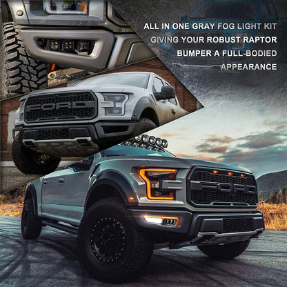 2023 New Upgraded Fog Lights with Gen 2 Ford Raptor 2017 2018 2019 2020 - OHMU