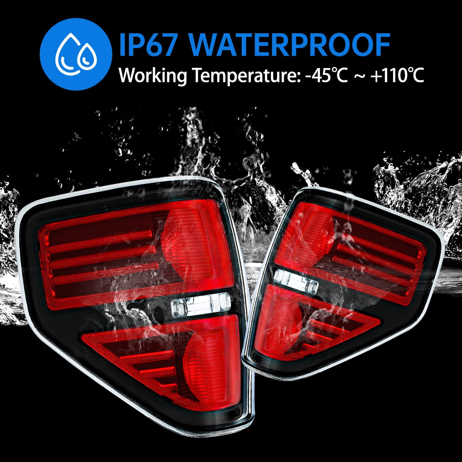 09-14 Ford F-150 Tail Light Assembly（a pair） - OHMU