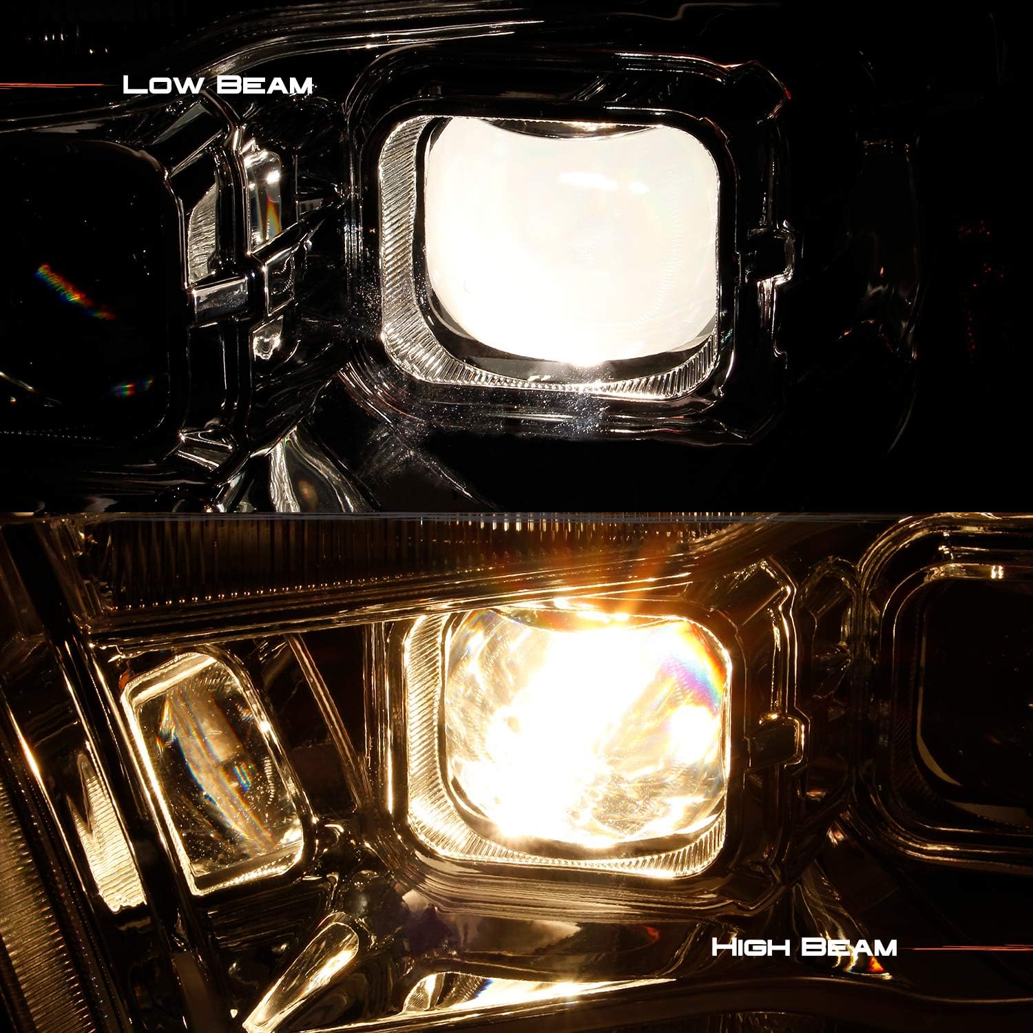 [Factory Upgrade] For 09-18 Dodge Ram 1500 2500 3500 LED DRL Headlights With Light bulbs - OHMU