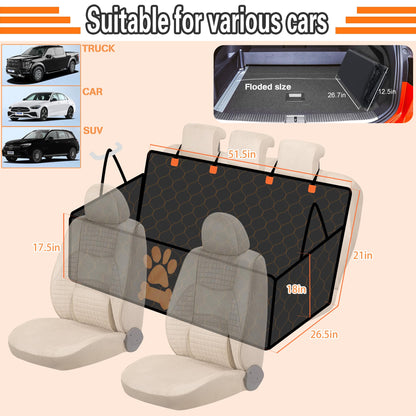 Thickened Foldable Back Seat Extender for Dogs for Car SUV Trucks