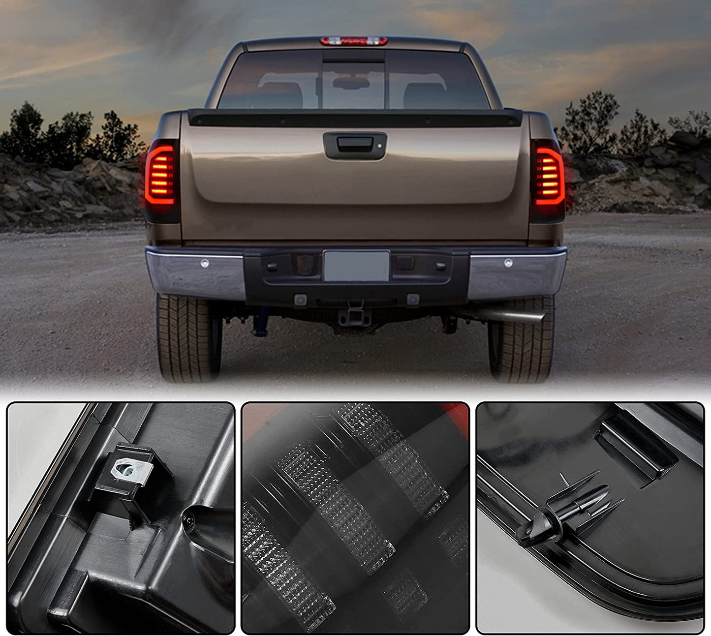 Upgraded Full LED Tail Lights Kit for Silverado 1500 2007-2014