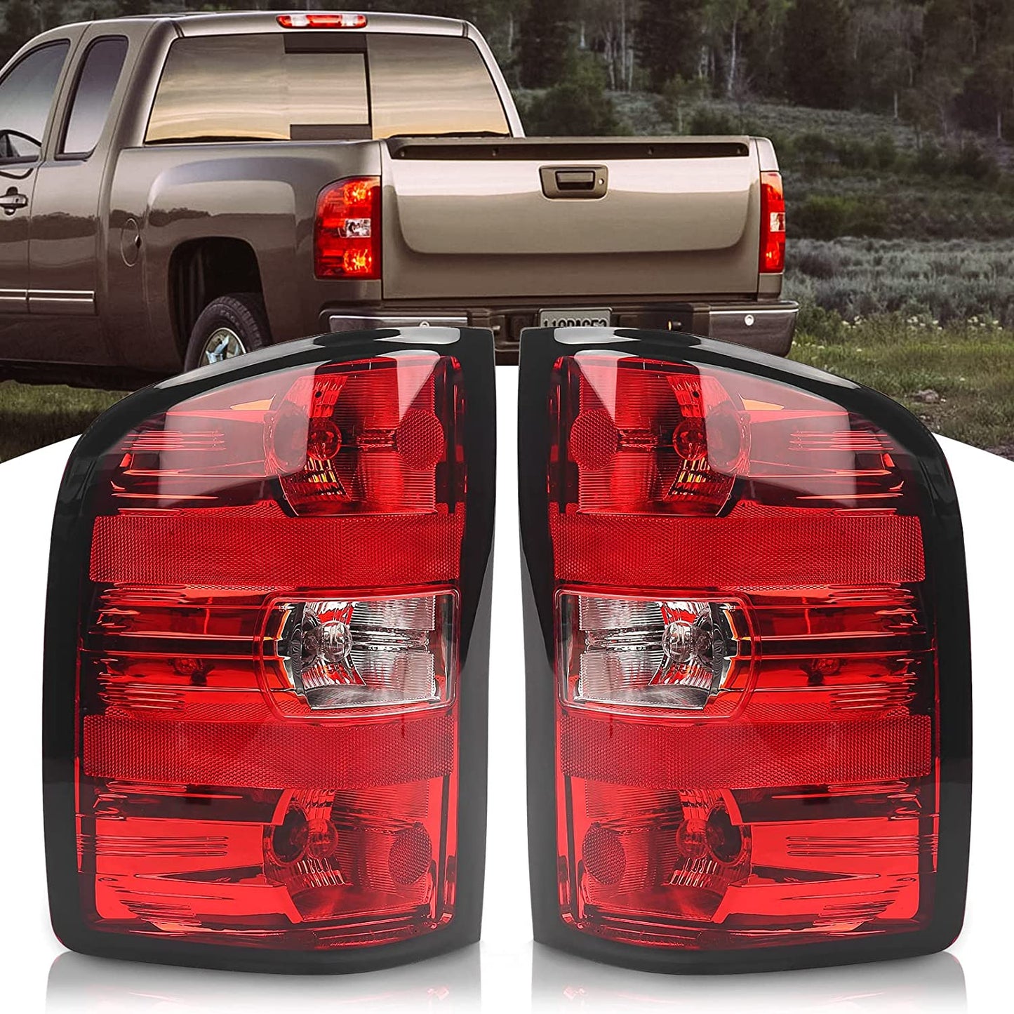 Taillight Compatible with 2007-2013 Chevy Silverado
