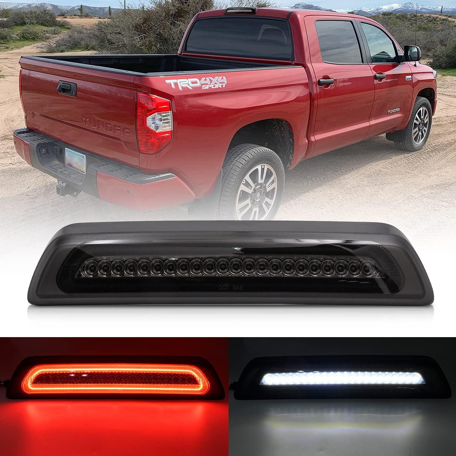 Led Third Brake Light Replacement for 2007-2021 To-yo-ta Tundra XK50 - OHMU