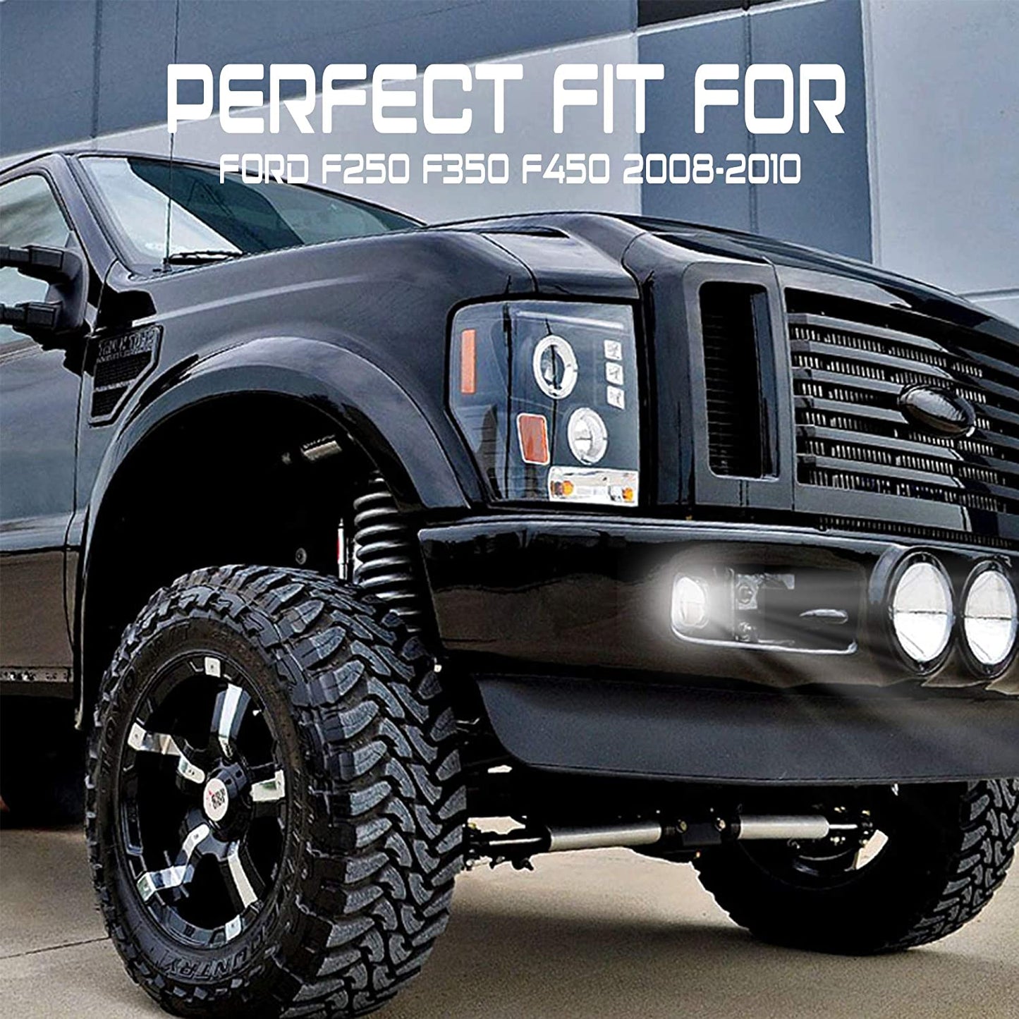 New updated LED Fog Lights W/DRL for 2008 2009 2010 FORD F250 F350 F450