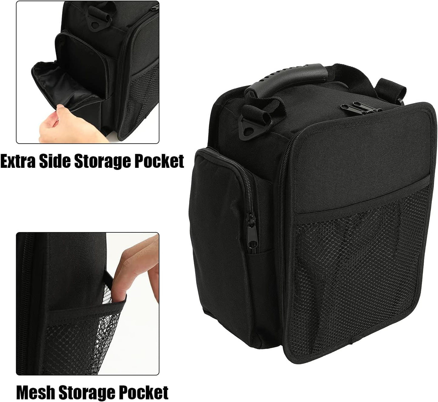 Under Seat Storage Pouch Bag Compatible with Jeep Wrangler JK JKU JL JLU 4XE Gladiator JT