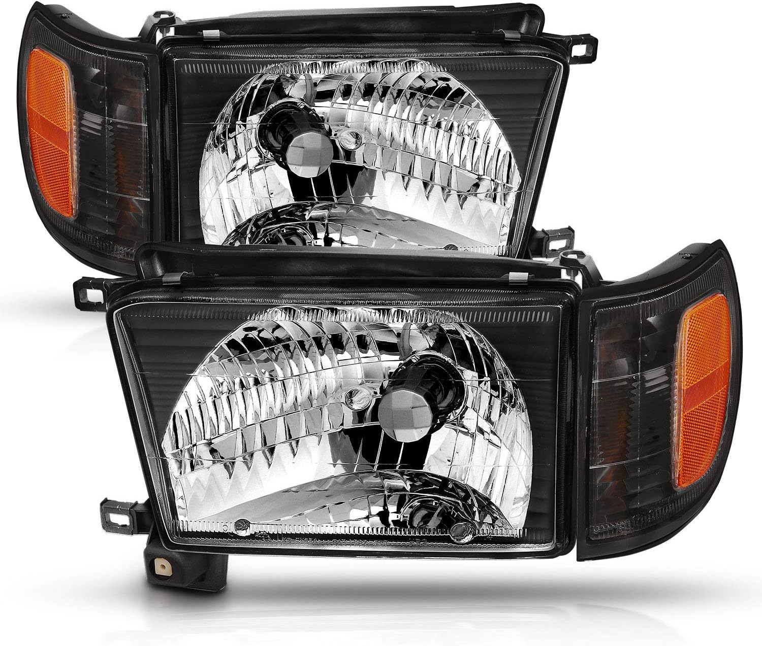 Halogen Headlights With Corner Lamp + Bracket For 1996-1998 Toyota 4Runner SUV N180 - OHMU
