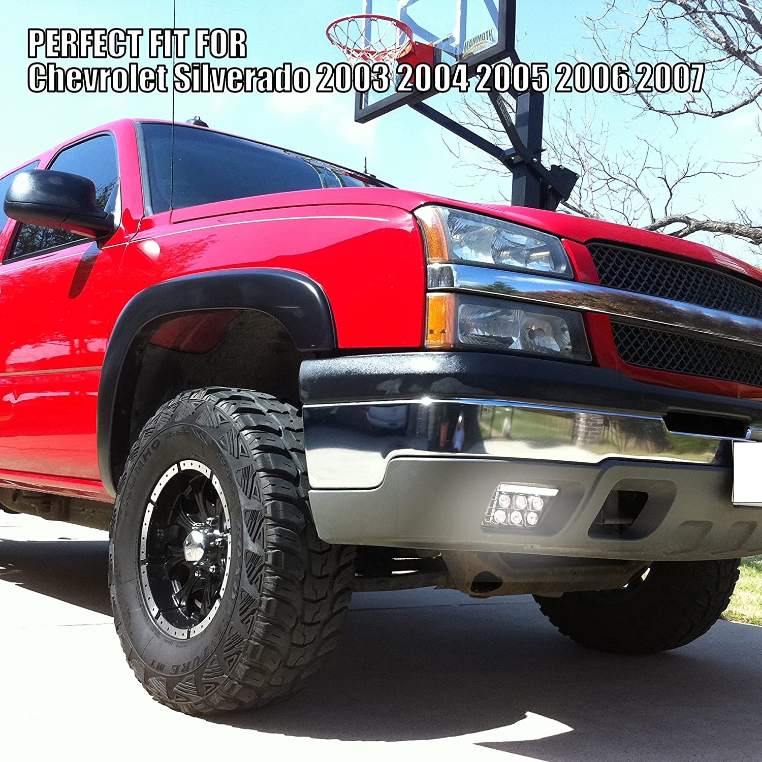 LED Fog Lights with DRL for Chevy Silverado 1500/2500HD/3500HD 2003-2006 - OHMU LED Fog Lights with DRL for Chevy Silverado 1500/2500HD/3500HD 2003-2006 - OHMU
