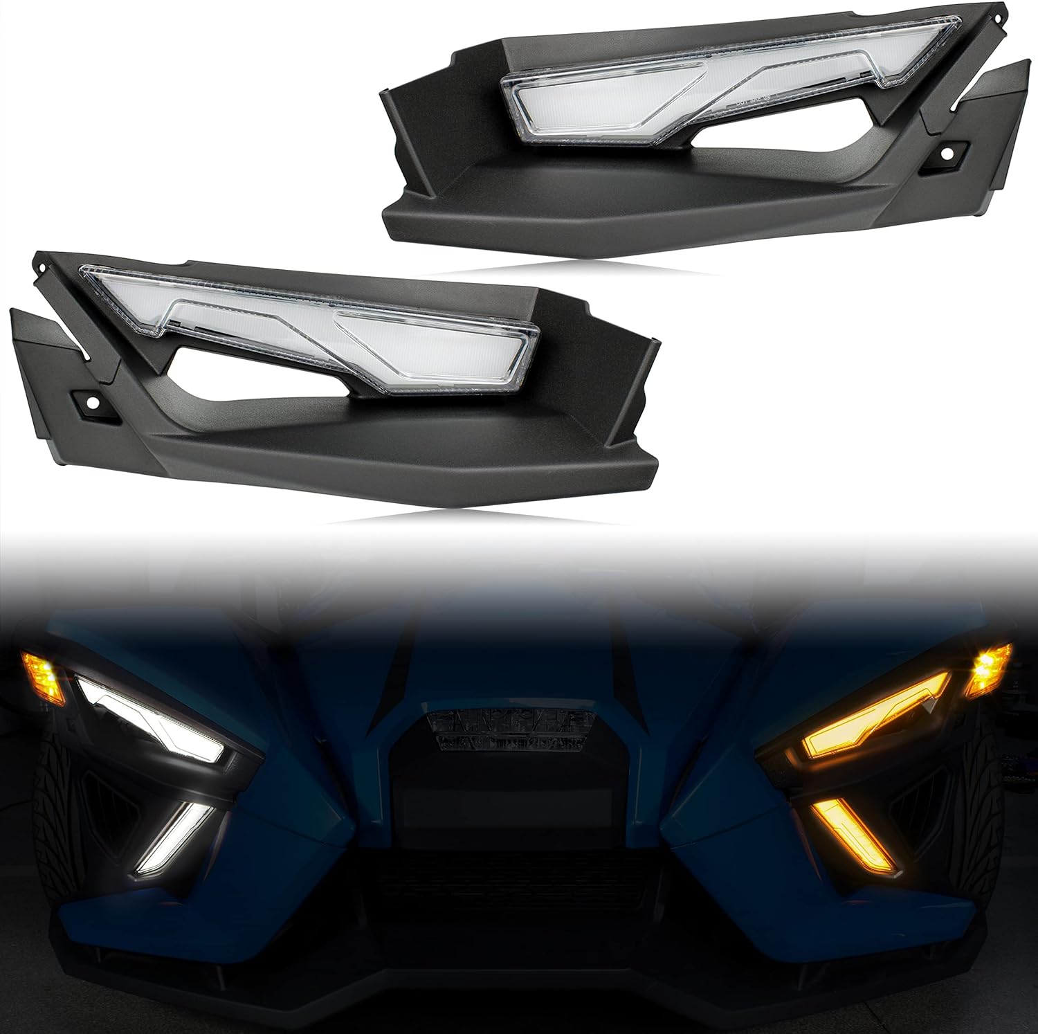 Front Upper Accent Panel & Light Assembly Kit for Slingshot All Models - OHMU
