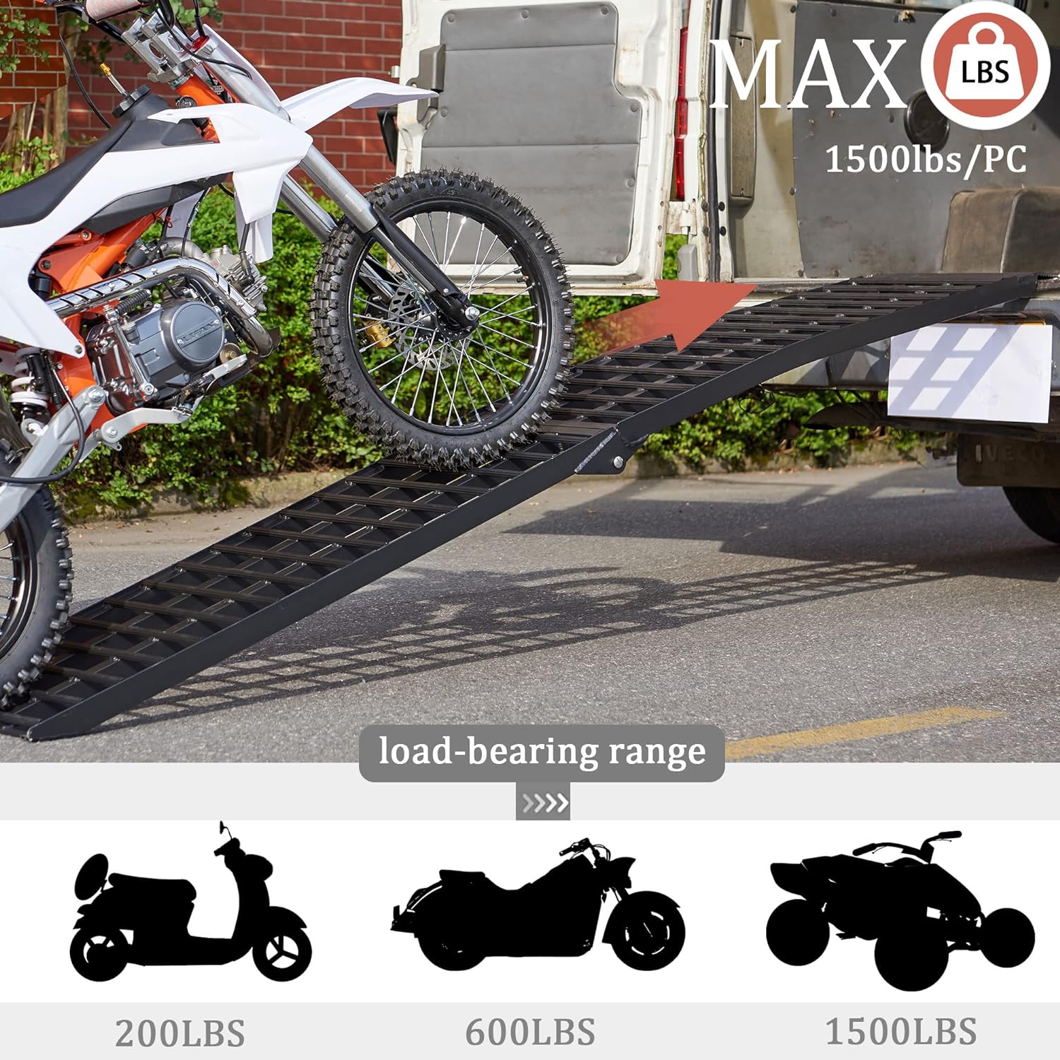 Motorcycle Ramp, ATV Ramp for Pickup Trucks - OHMU
