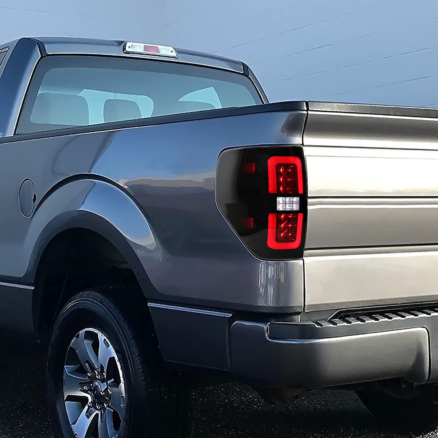 New Upgraded 4 Functions Black Full LED Tail Lights for Ford F150 2009-2014 - OHMU