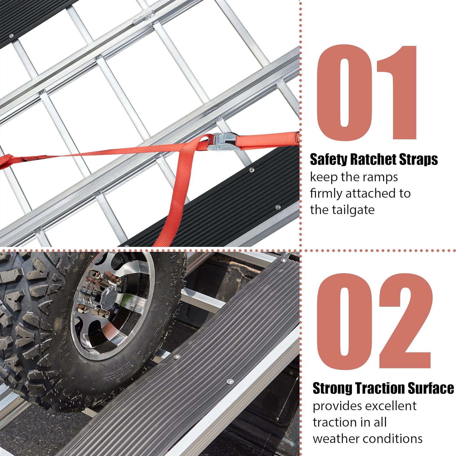 Motorcycle Ramp, ATV Ramp for Pickup Trucks - OHMU